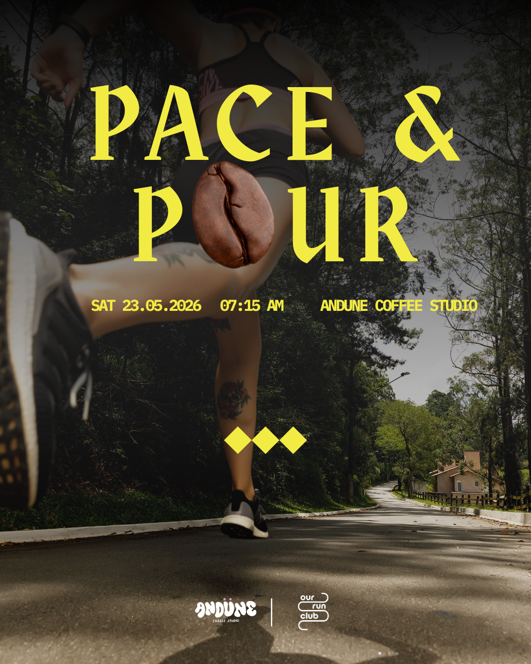Pace & Pour with Our Run Club ♡